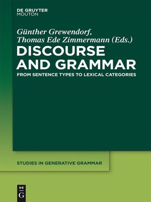 cover image of Discourse and Grammar